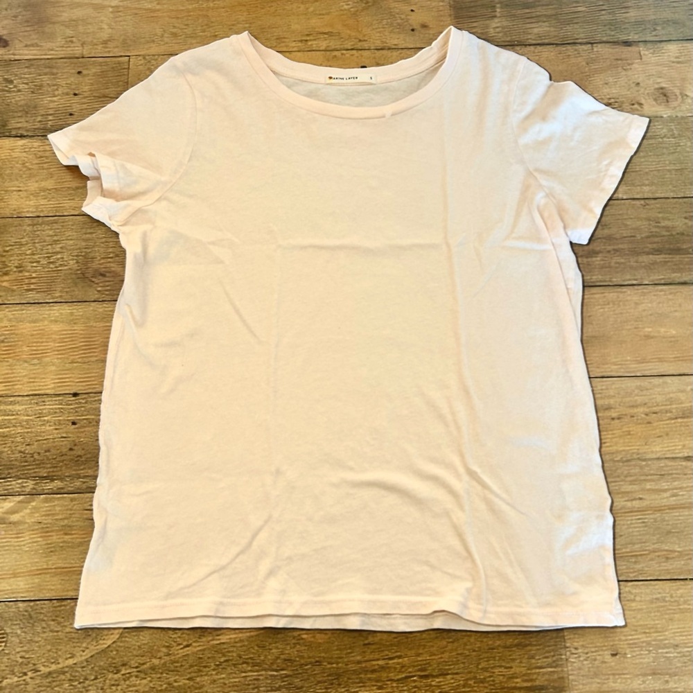 💖5 for $50💖Marine Layer Women's Short Sleeve Tee Light Peach color